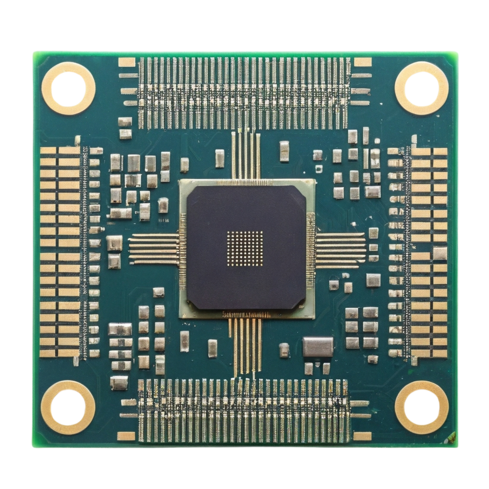 Microchip isolated on a transparent background png