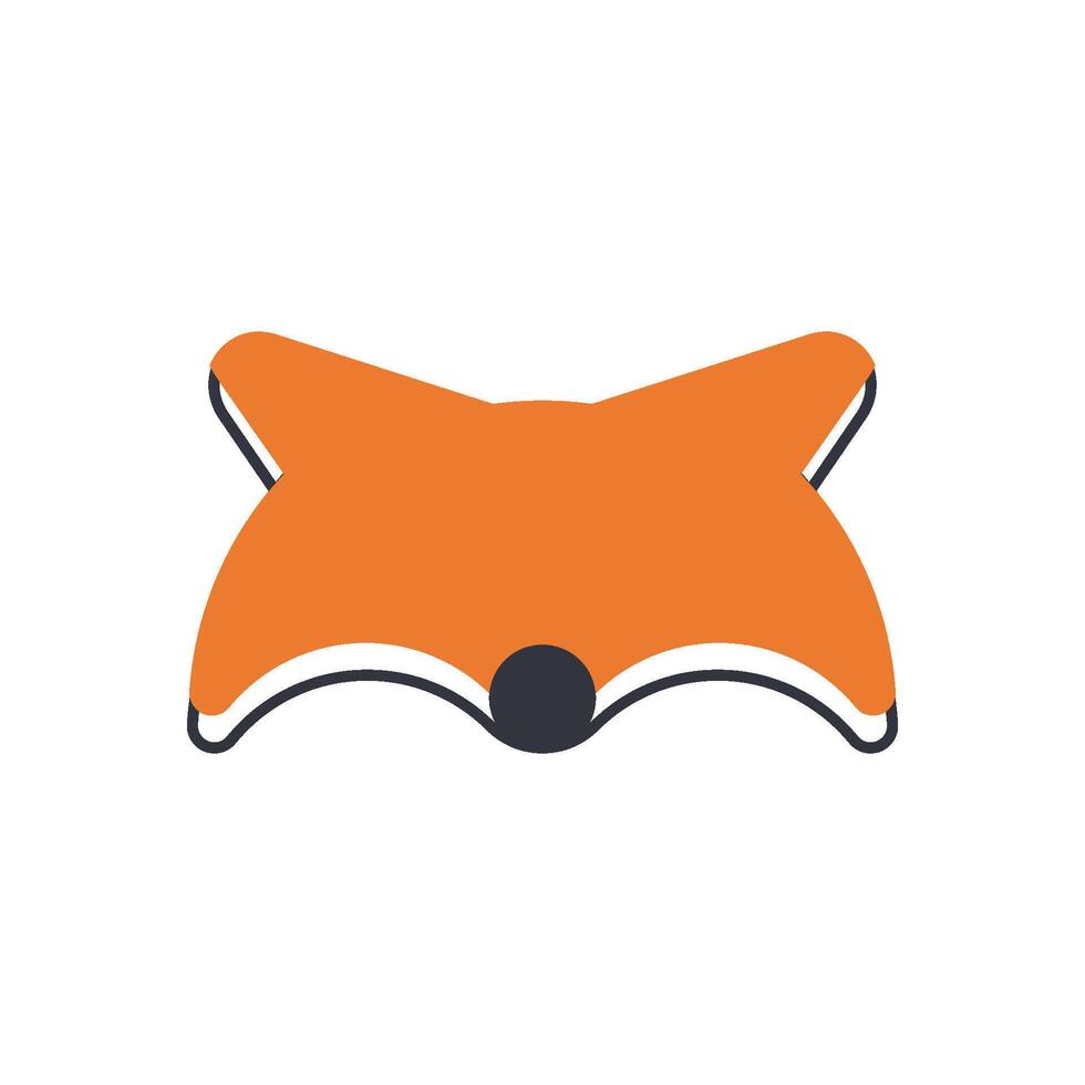 Fox Head Logo Template Icon vector