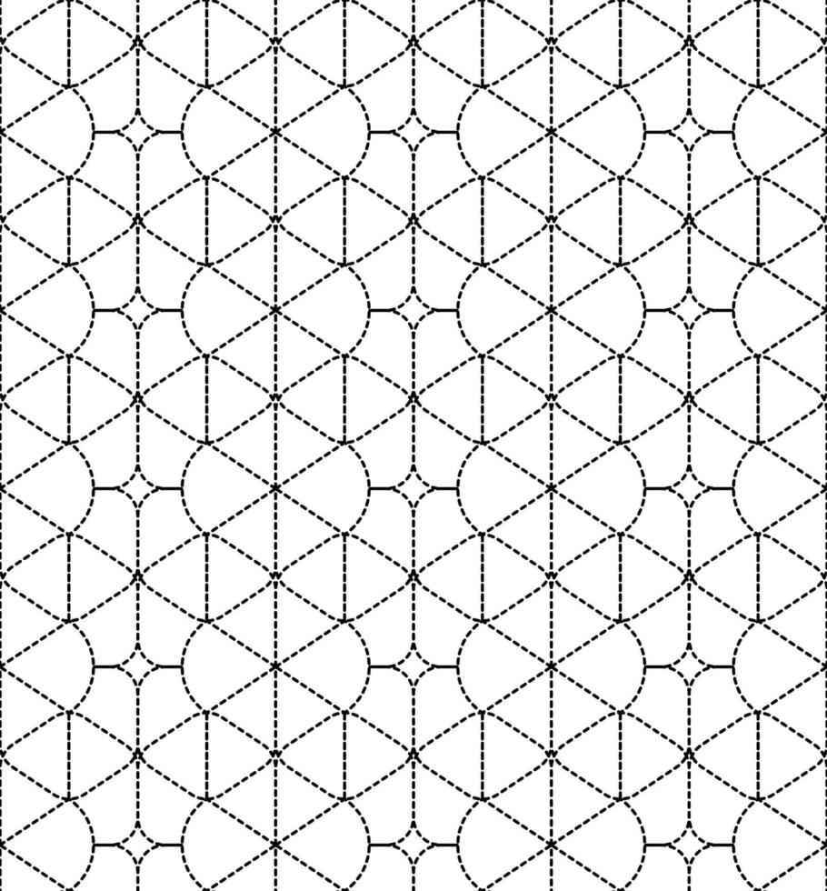 Geometric Dashed Line Repeat pattern vector