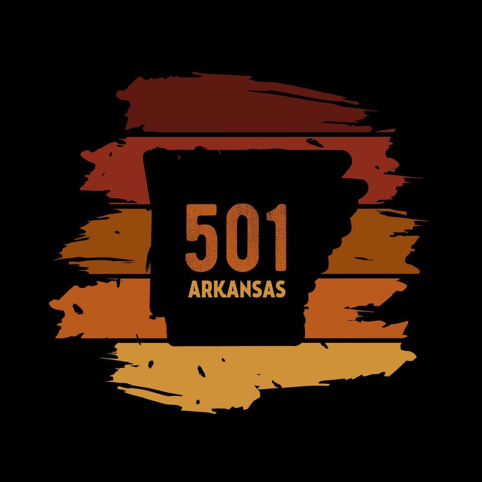 501 Code of Arkansas with Grunge and Vintage Style Perfect for Print, Apparel, etc vector