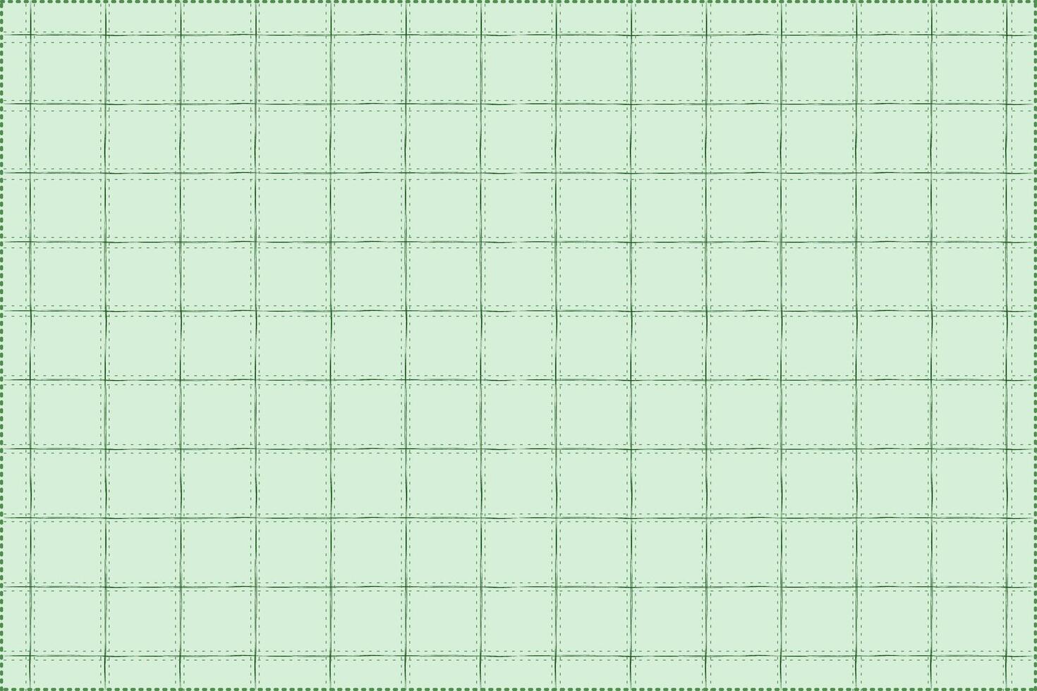 hand drawn style square pattern with beautiful green background vector