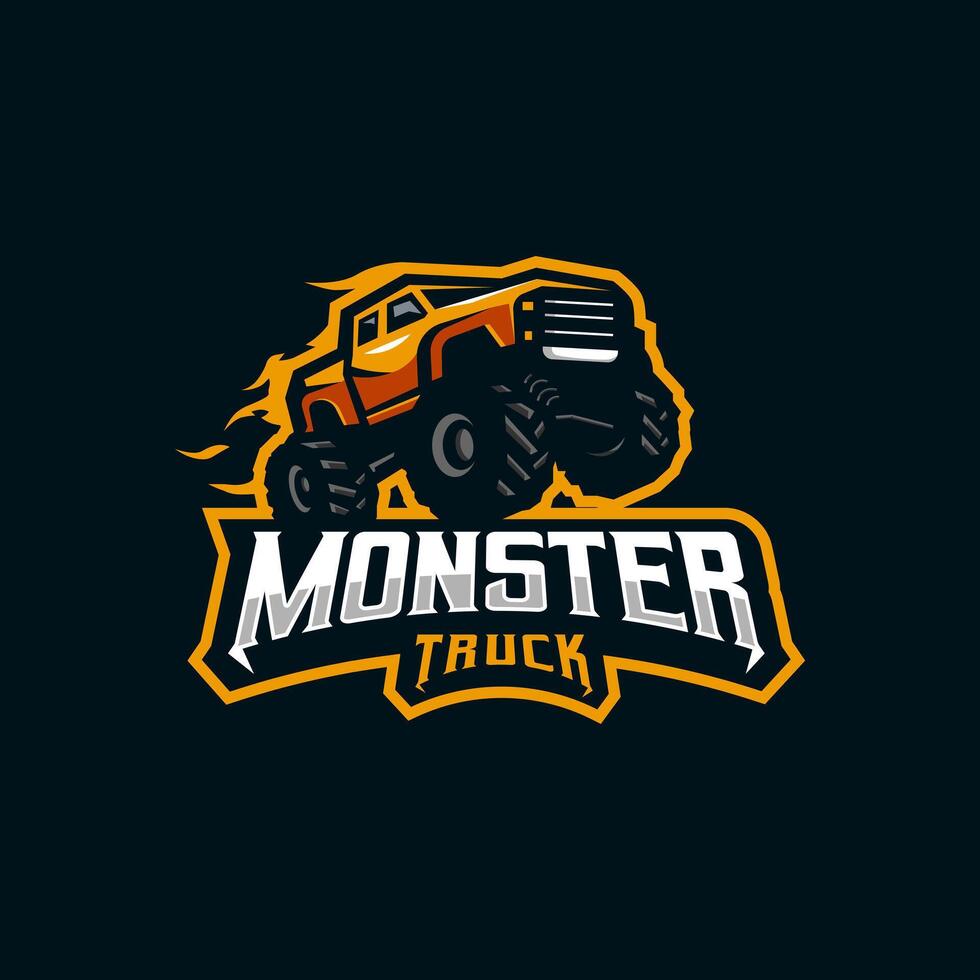 Monster Truck Logo vector