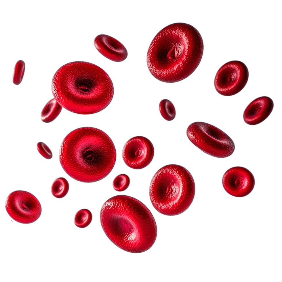 Human red blood cells or erythrocyte png
