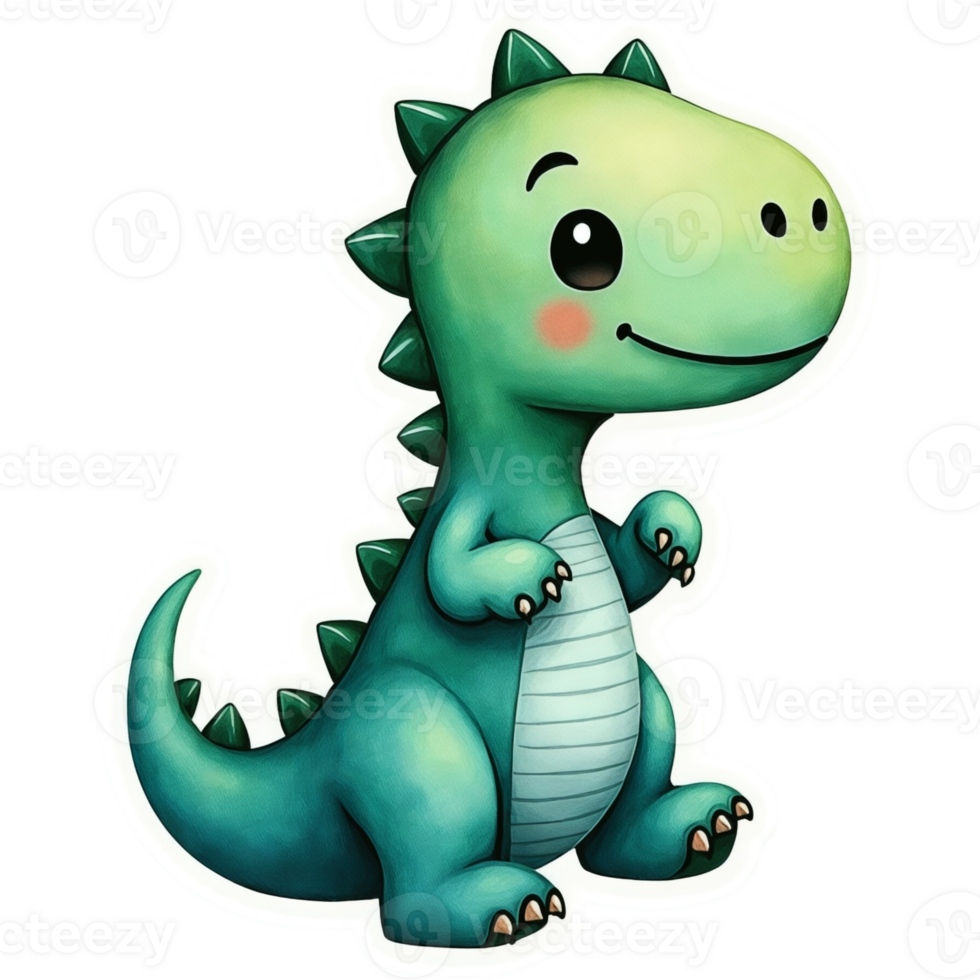 Karikatur Dinosaurier mit ein groß Lächeln png