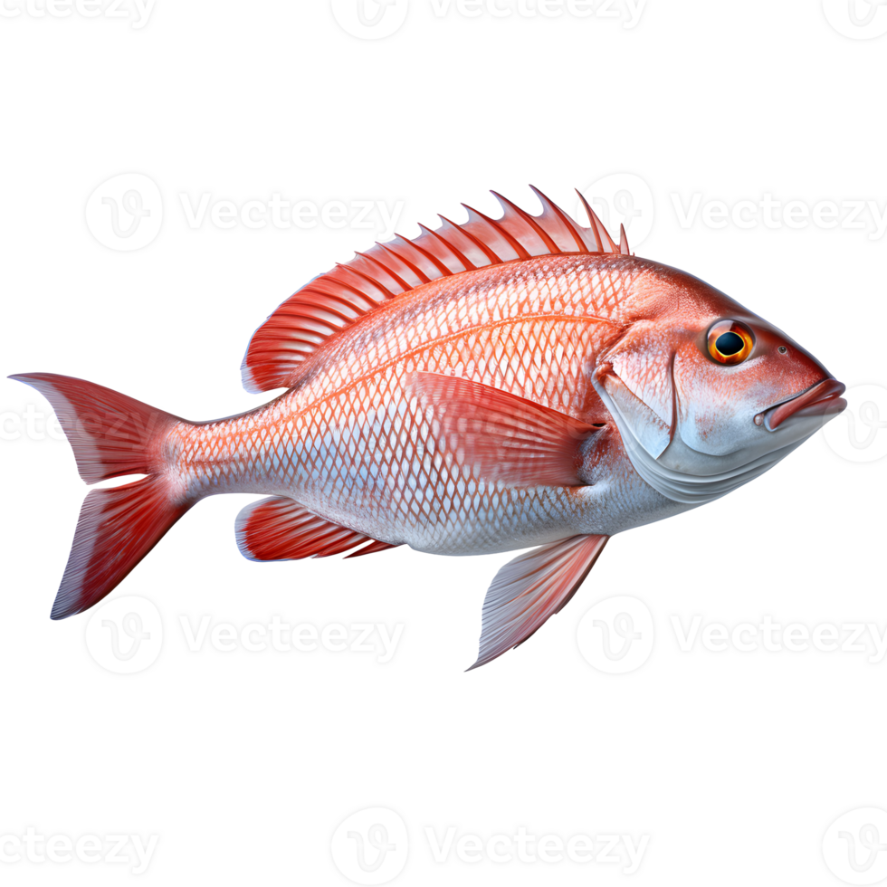 Red Snapper Fish Isolated On Transparent Background png