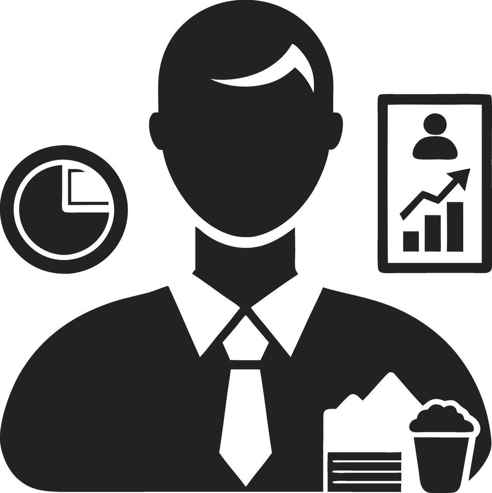 finance silhouette design vector