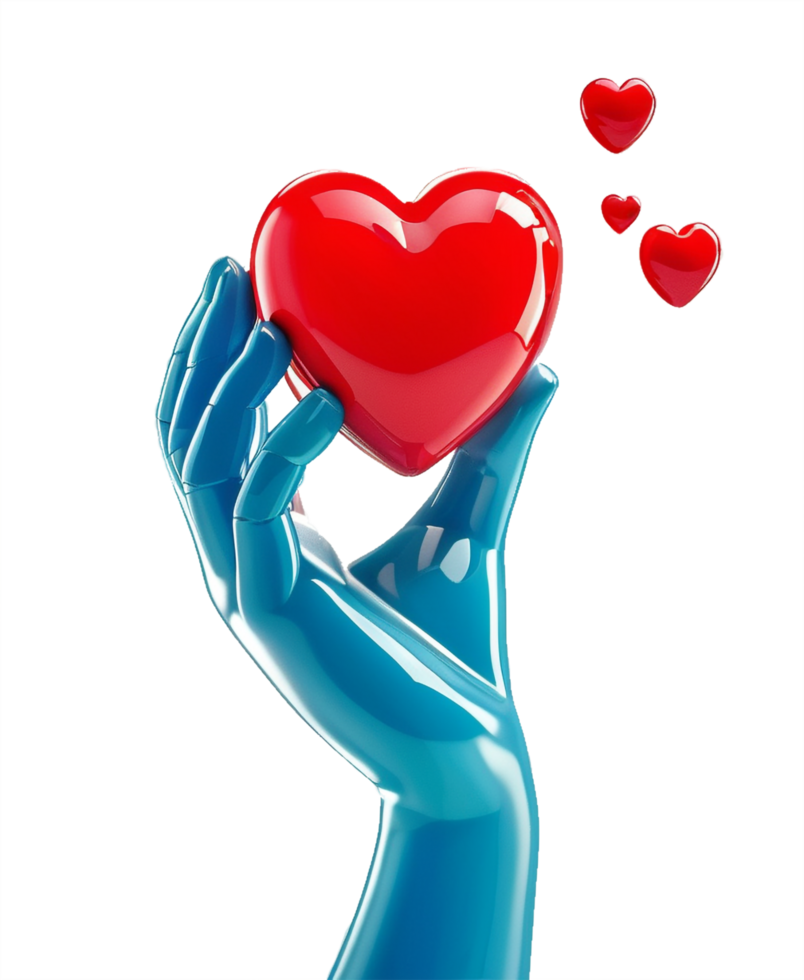 Hands Holding a Heart On Transparent Background png