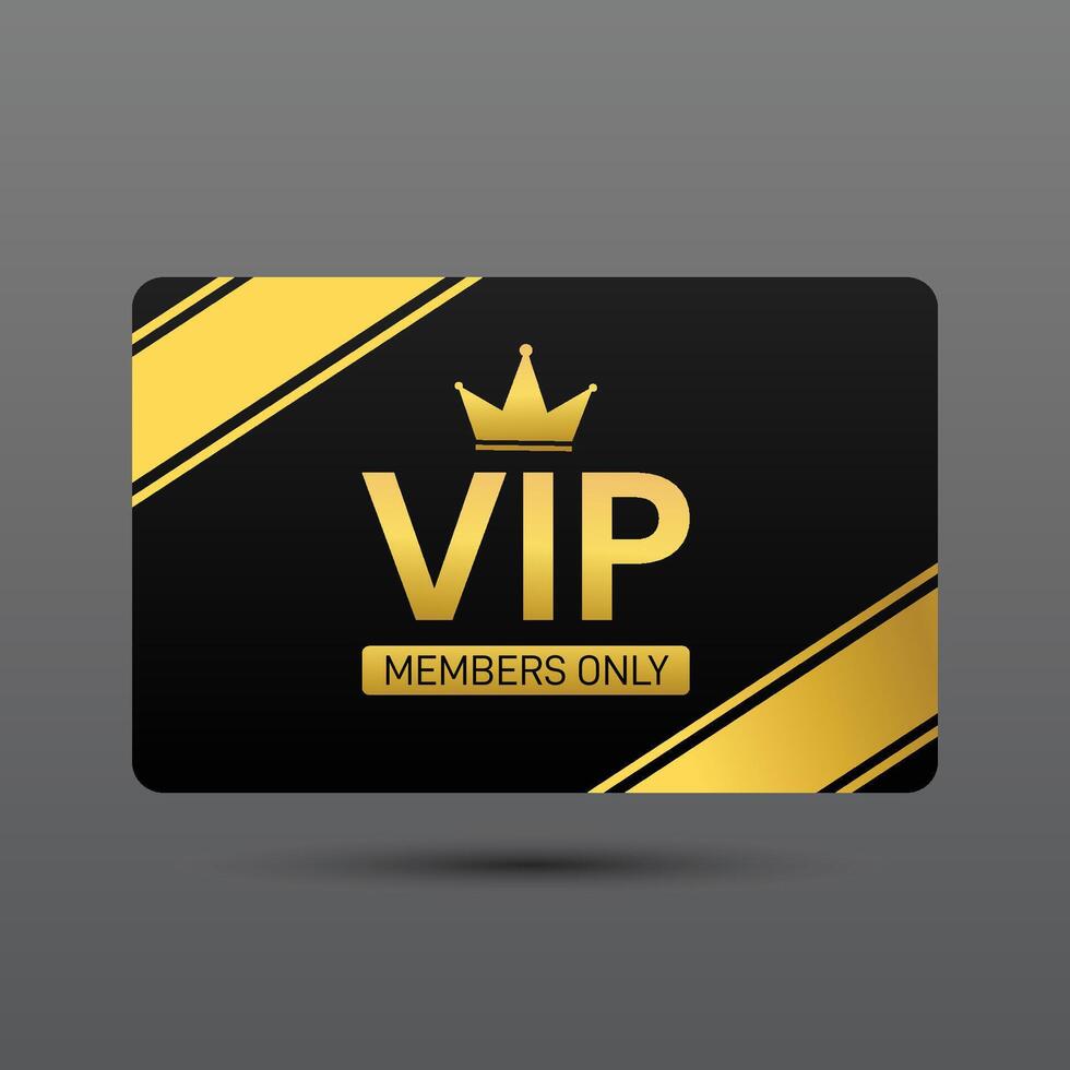VIP Only Golden Access Badge vector