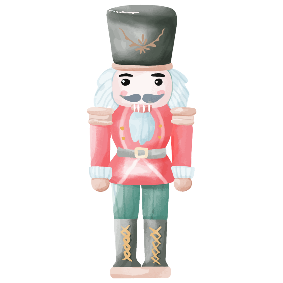 Traditional Nutcracker Soldier in Red png