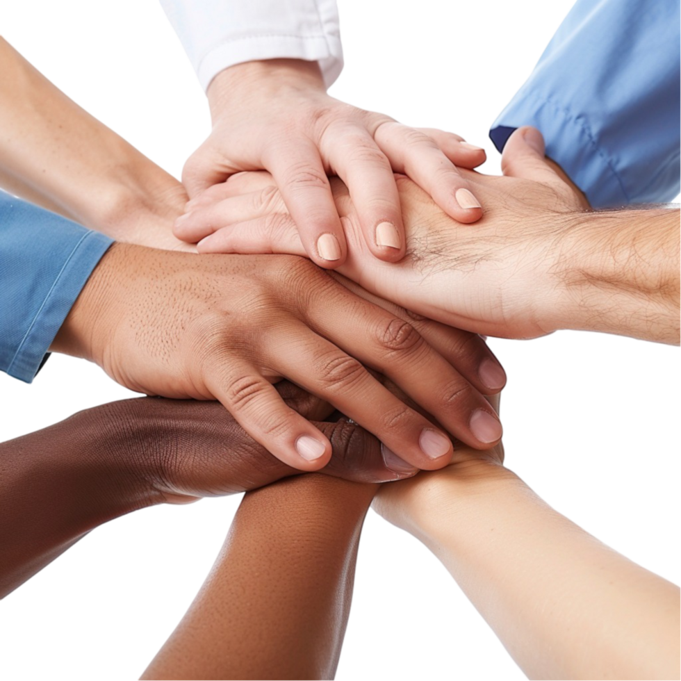 Medical Team Hands In Unity png