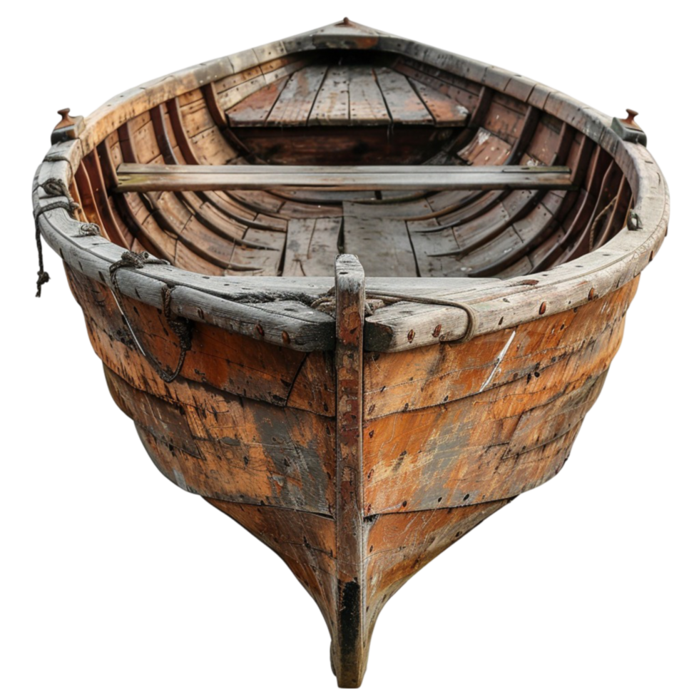 Classic Wooden Boat Isolated Illustration png