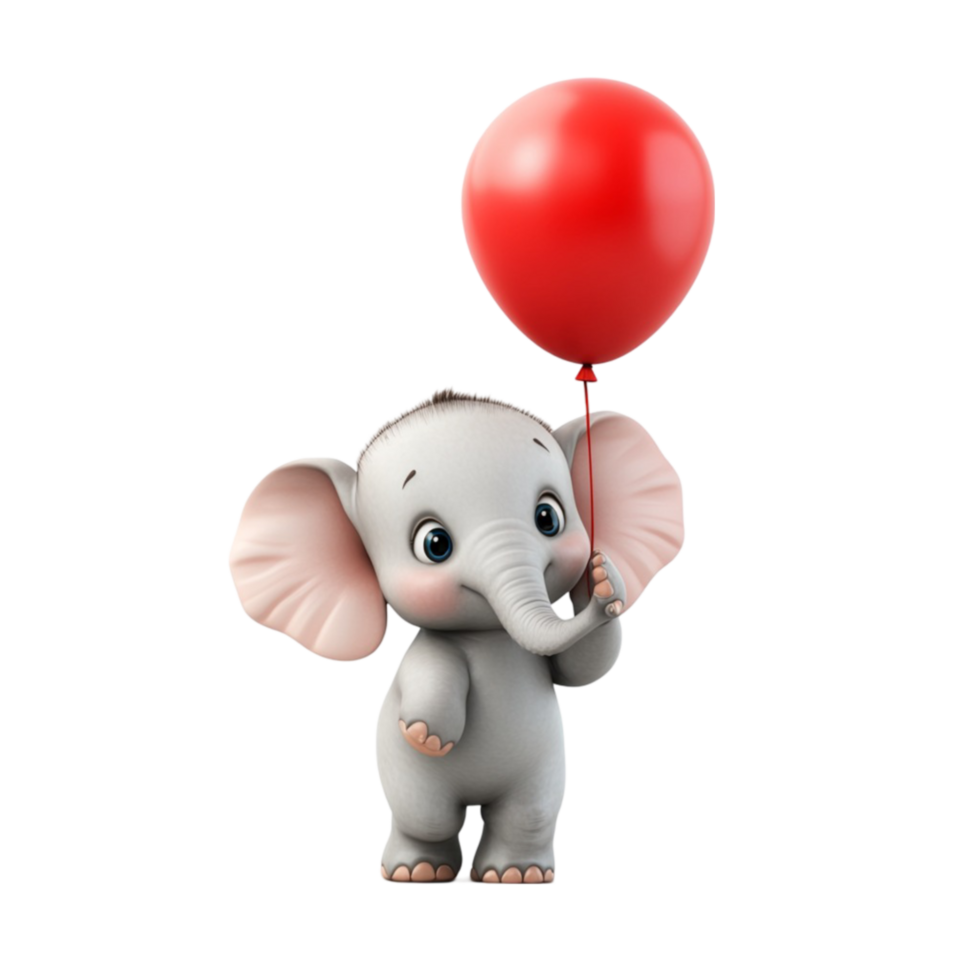 Valentine Elephant With Heart png