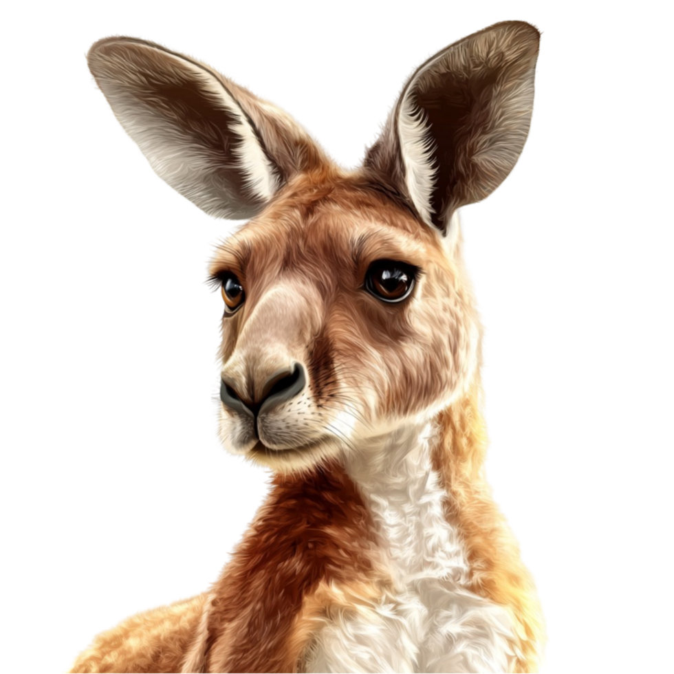 Kangaroo Face Closeup png