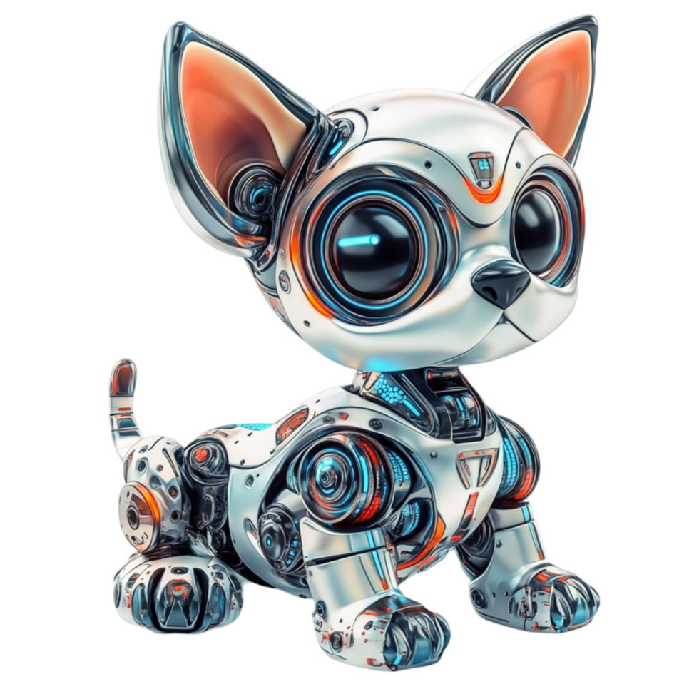 Futuristic Robotic Dog Design png