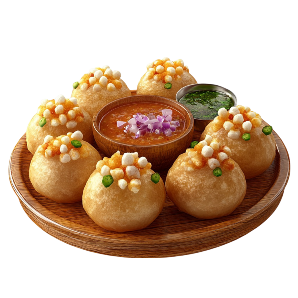 Delicious Pani Puri Clipart png