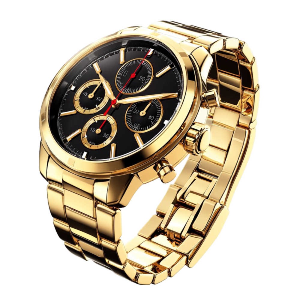 Luxury Golden Watch png