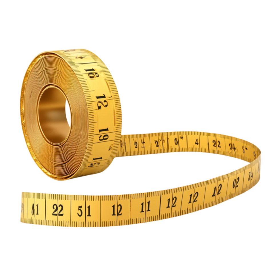 Yellow Measuring Tape 300cm 120inch for Precise Measurements png