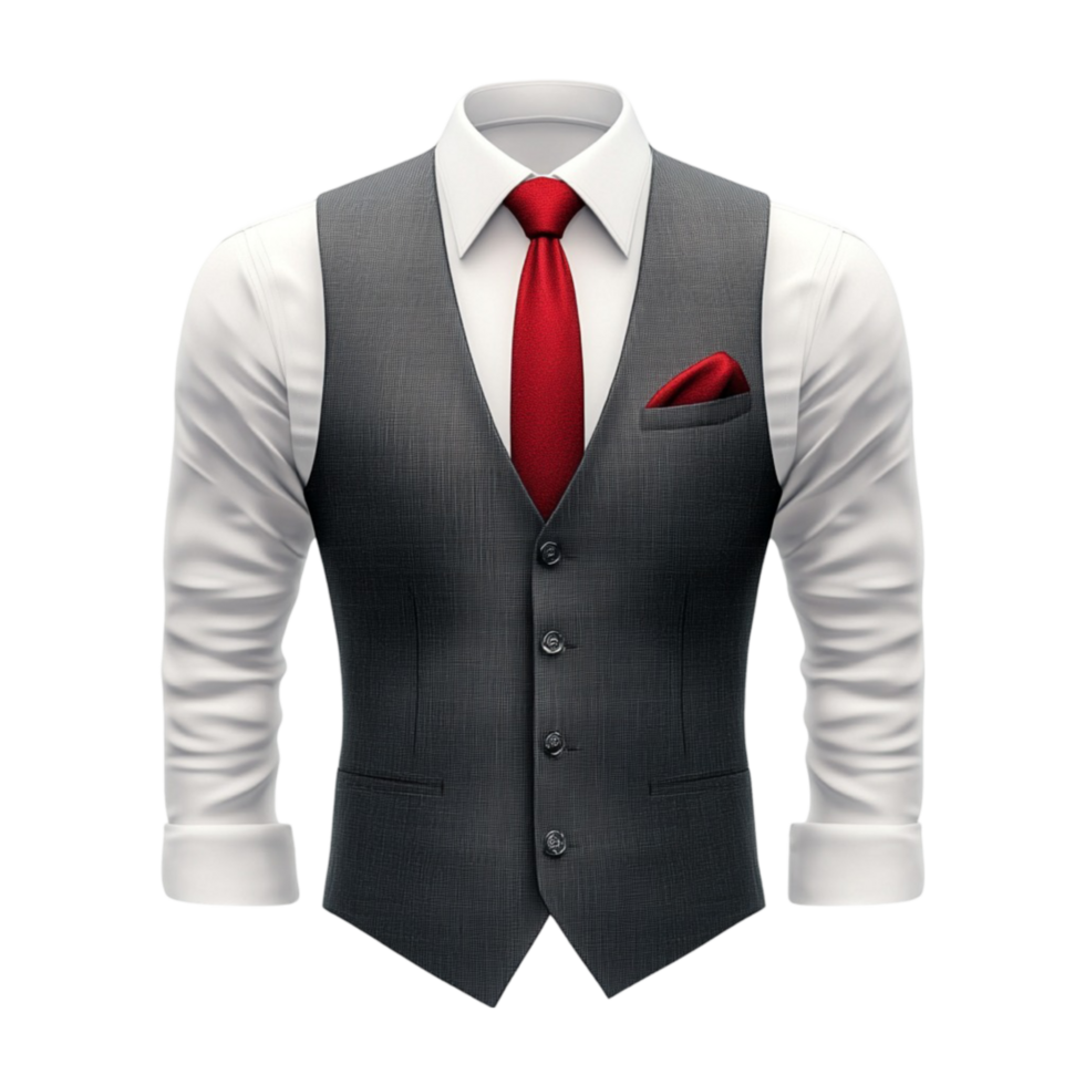 Formal Ash Tie Suit png
