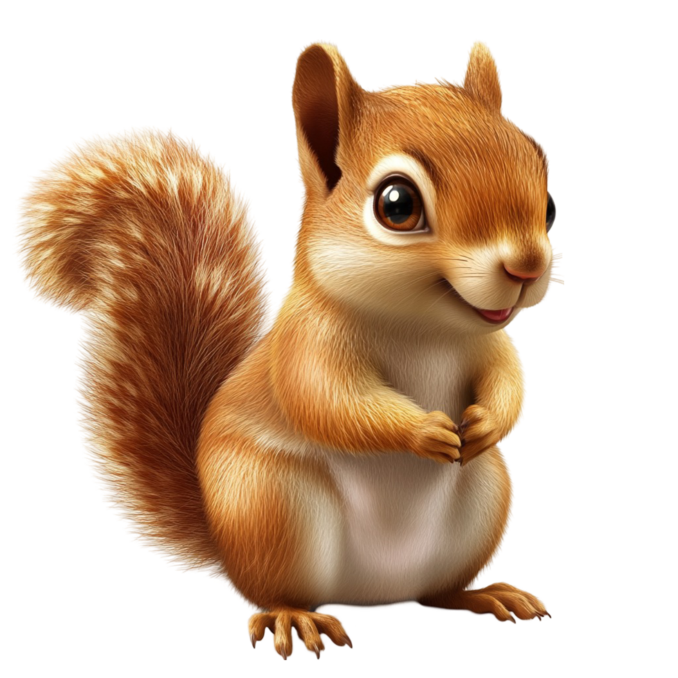 Adorable Squirrel Baby png