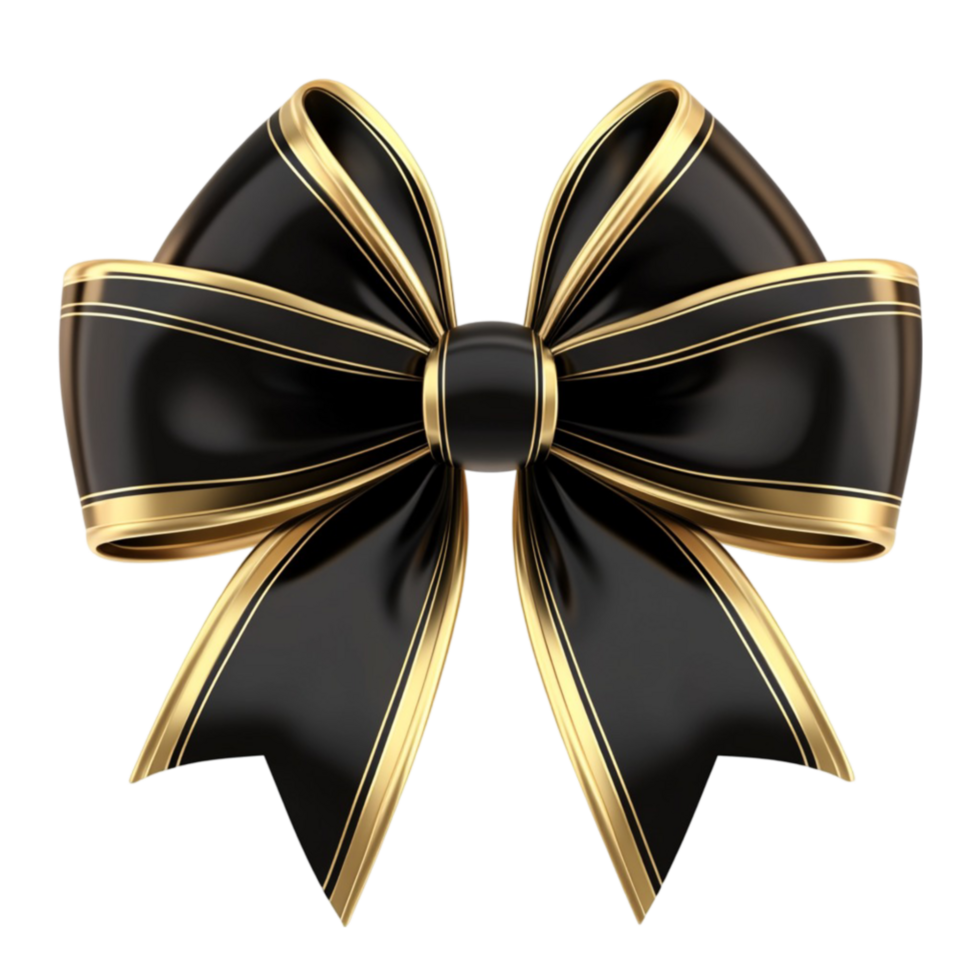 Golden Bow And Ribbon png