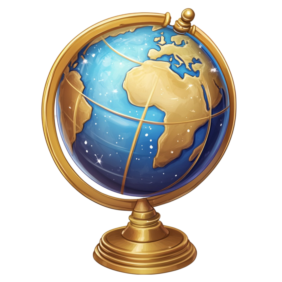 Golden Globe Cartography Map png