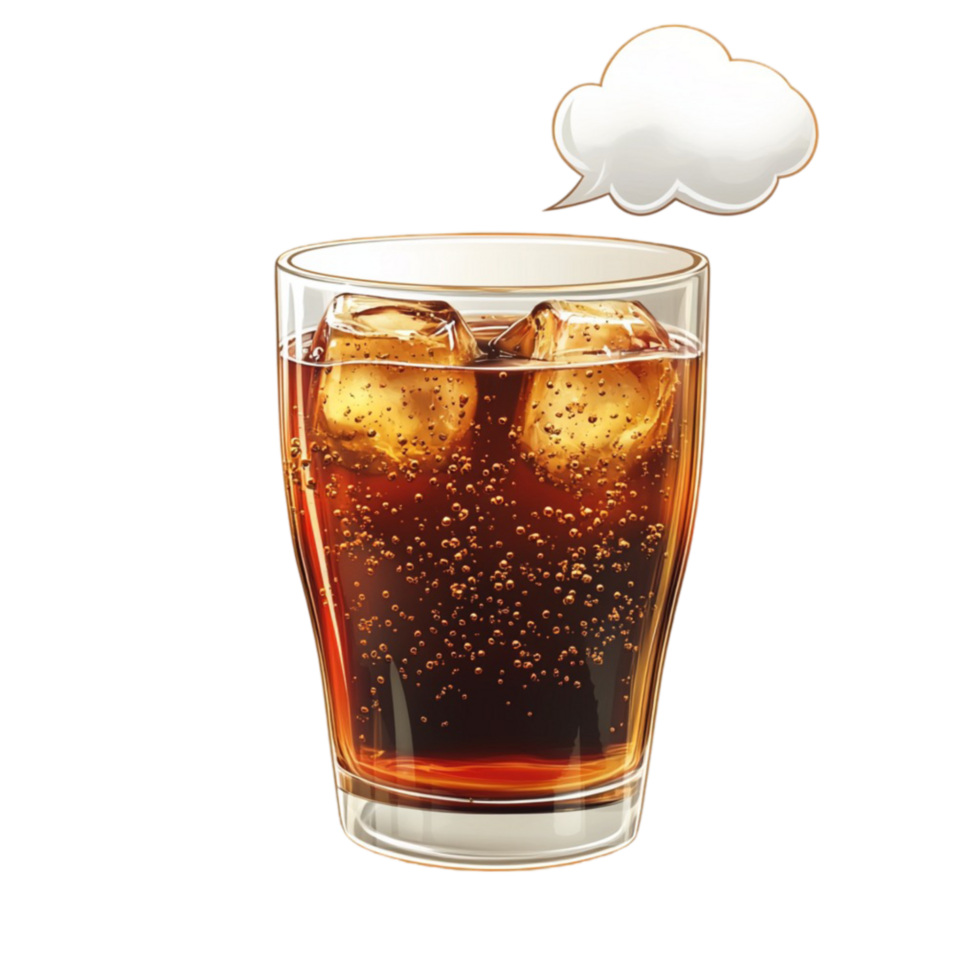 Refreshing Cold Drink with Ice png