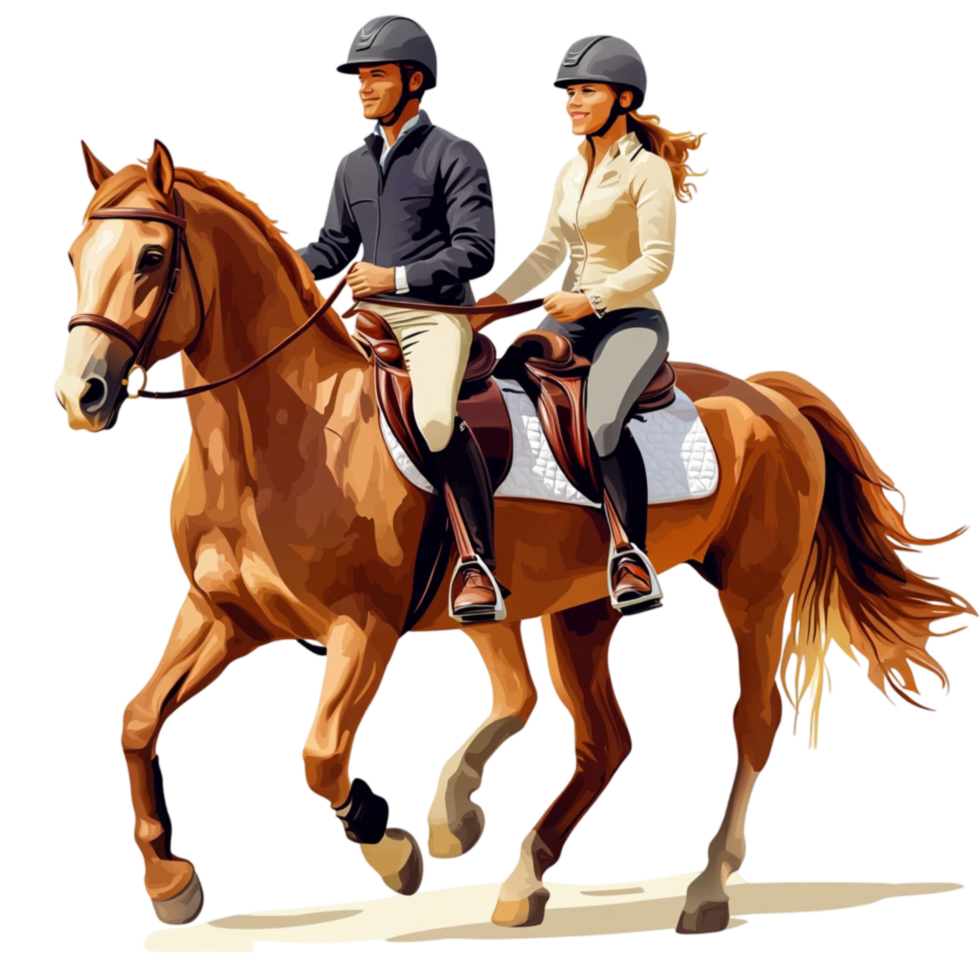 Horse Riders On White png