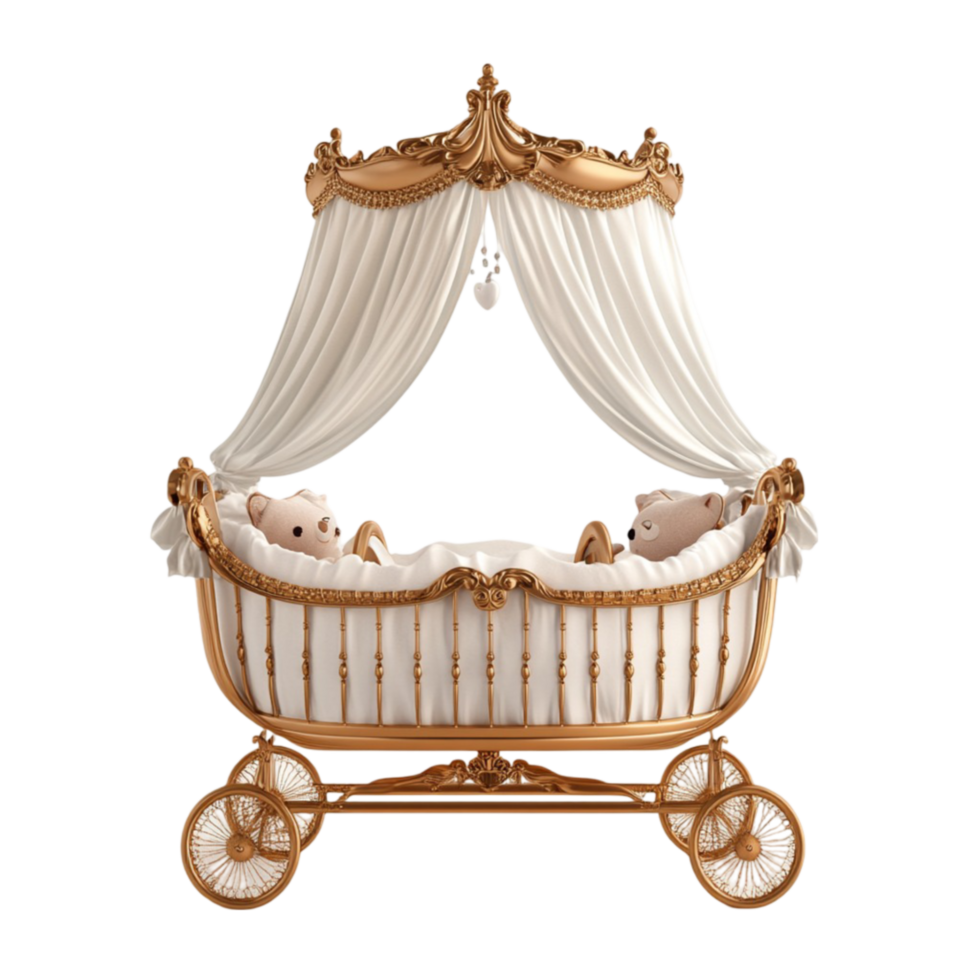 Infant Crib With Canopy png