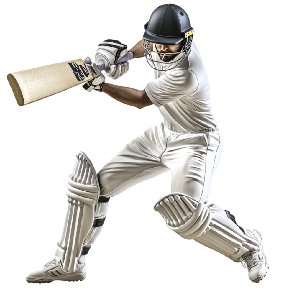 Professional Cricketer Holding Bat png