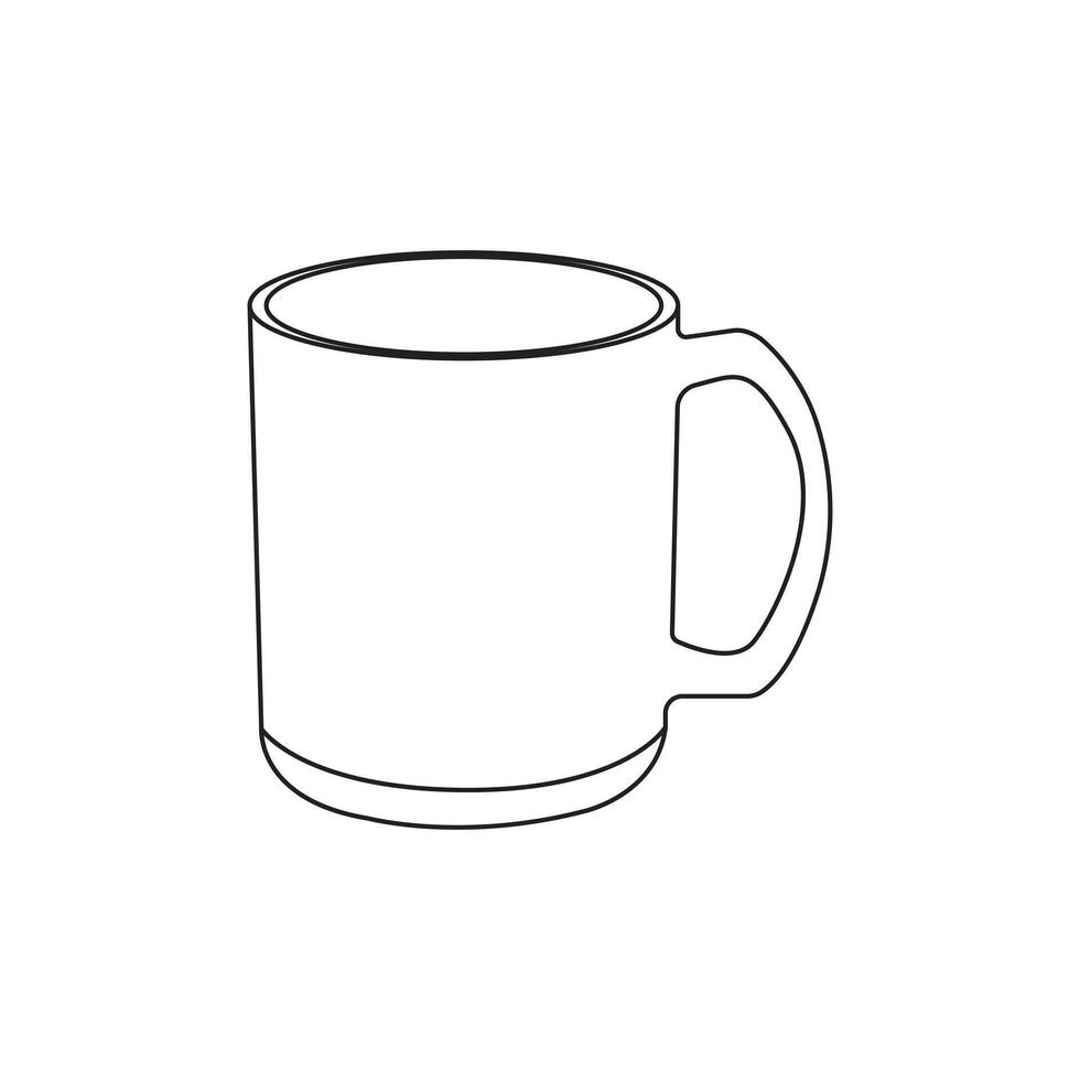 Mug design and art illustration vector