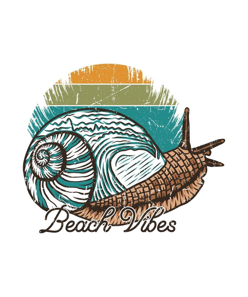 Surfing beach vibes hand drawing adventure t shirt design vector