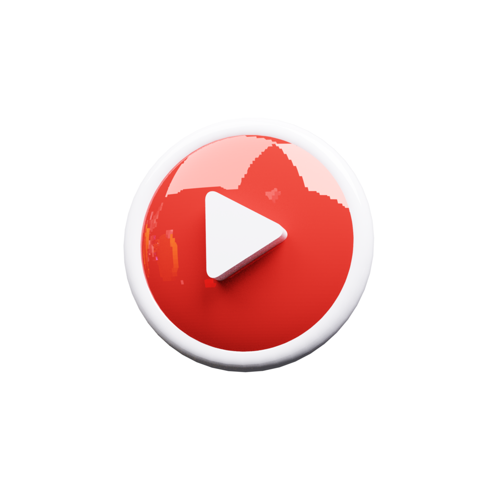 Innovative 3D YouTube Logo png