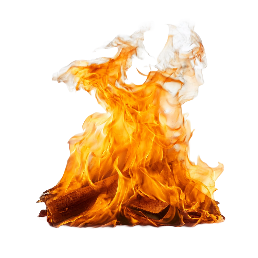 A burning fire element png