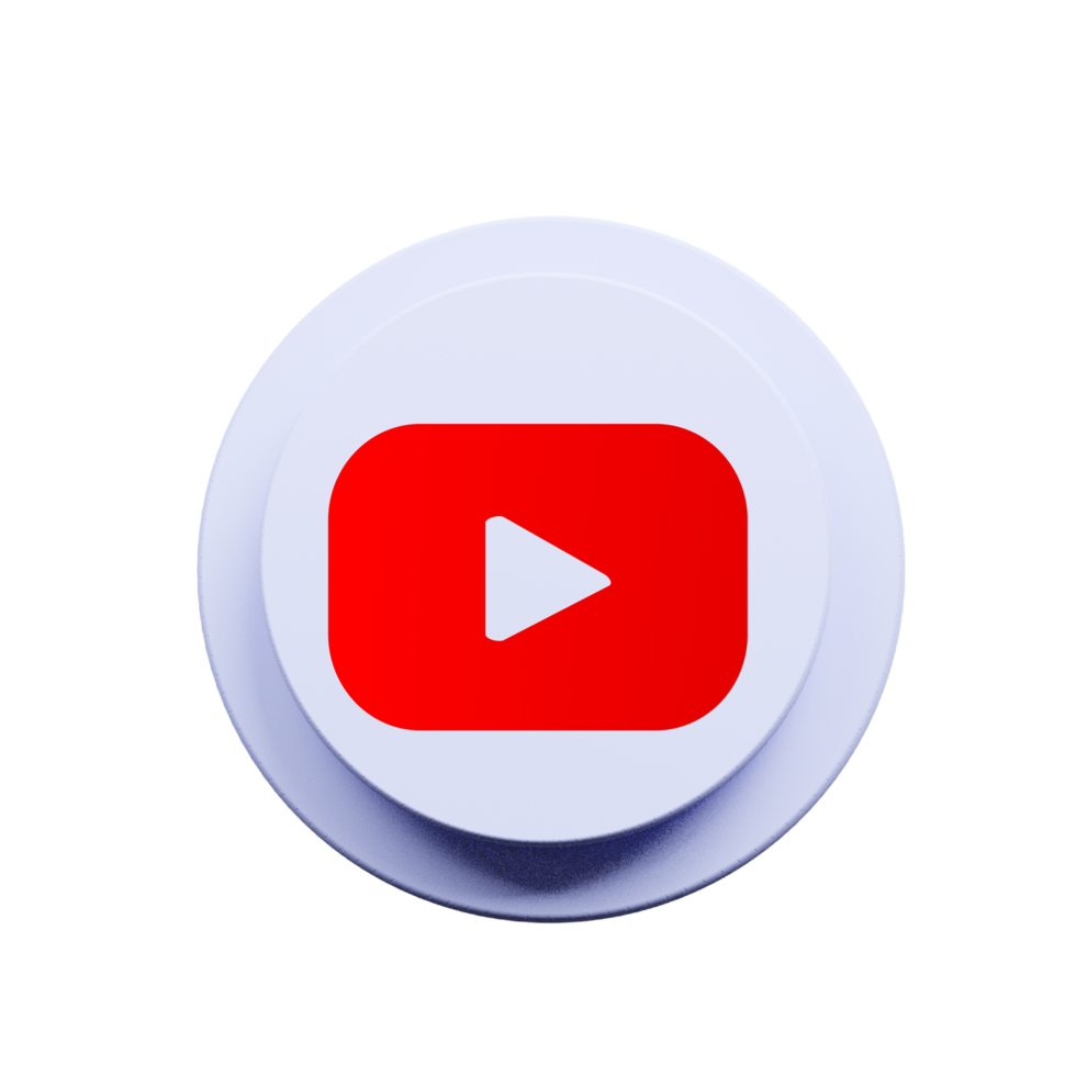 YouTube logo icon for your design element png