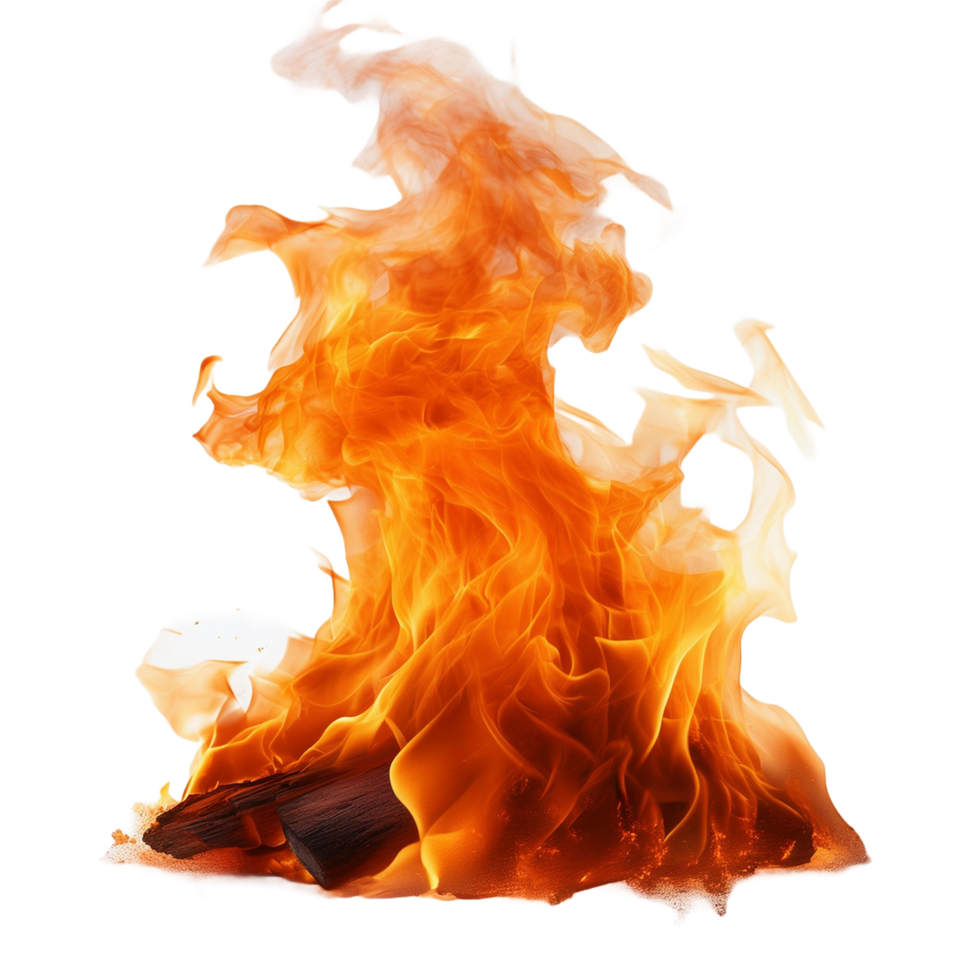 Fire hot red and orange color png