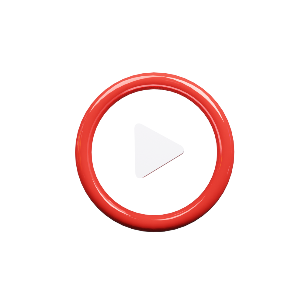 Elegant 3D YouTube Logo png