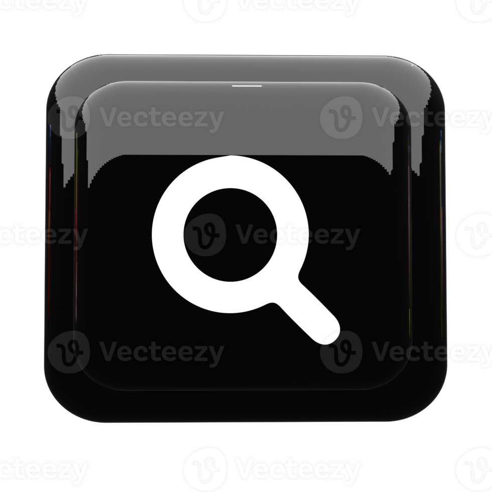 Search icon black and white color png