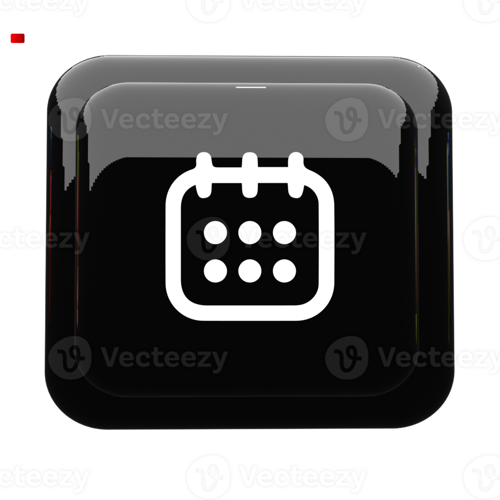 Date icon black and white color png