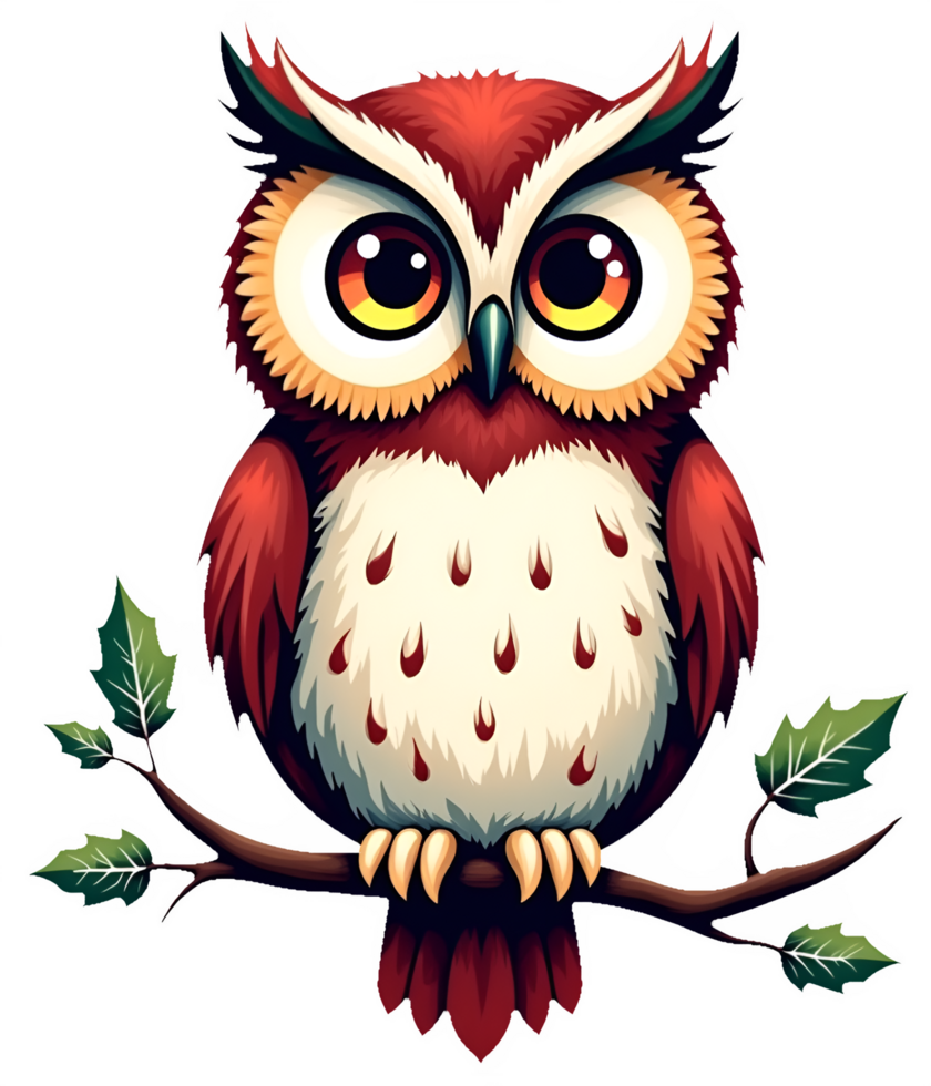 Owl cartoon Illustration png