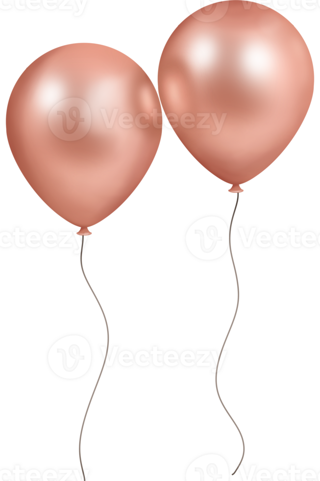 Balloon metallic pink color png