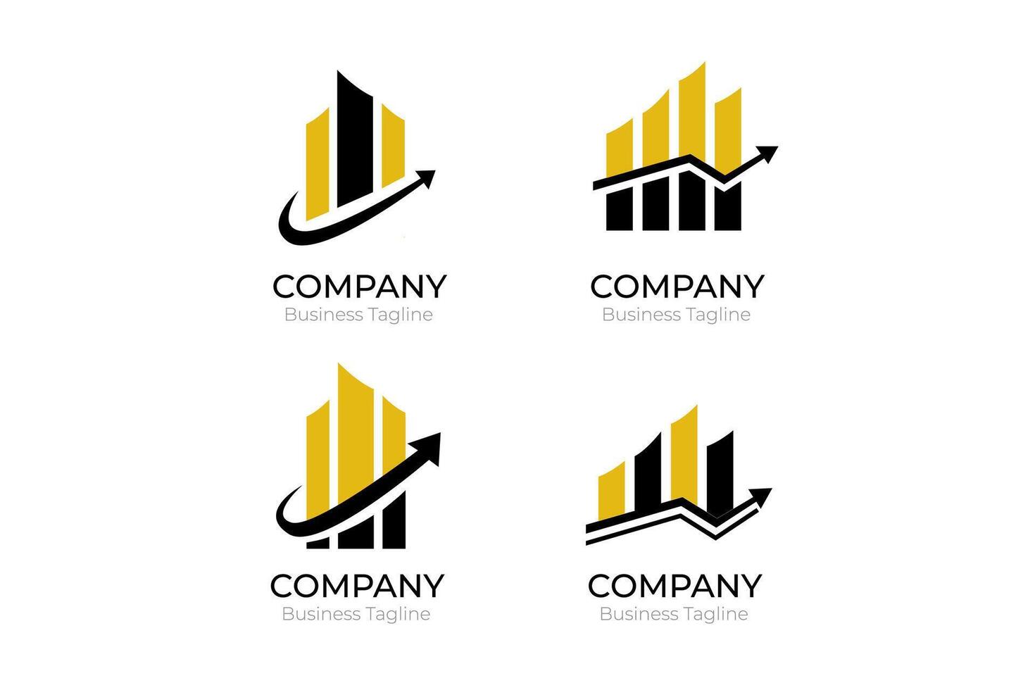Business logo design set vector