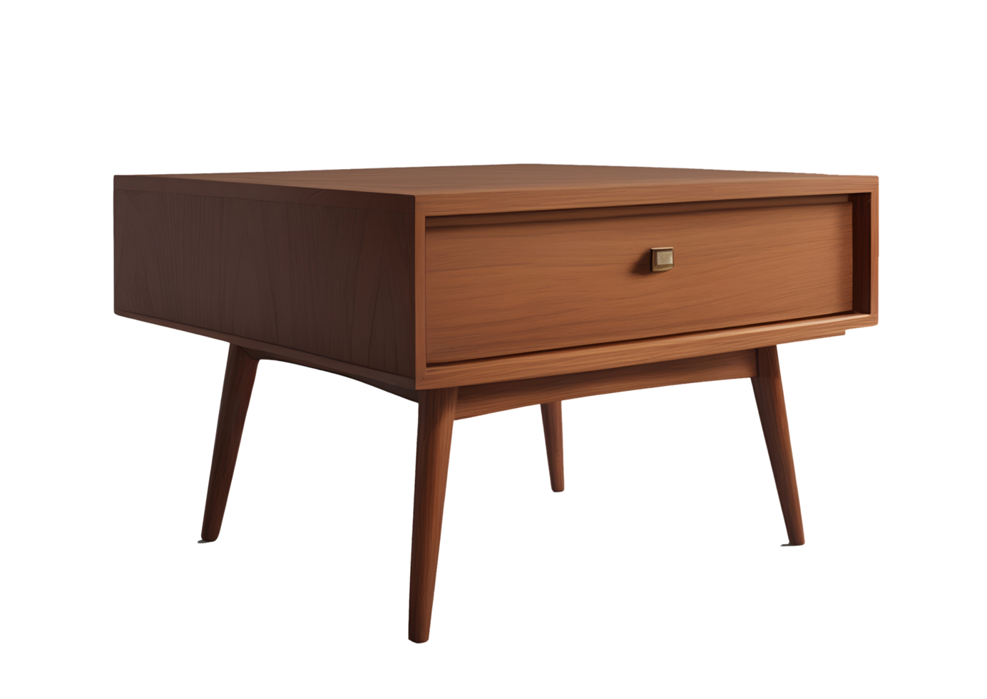 A small wooden table with a drawer on it png