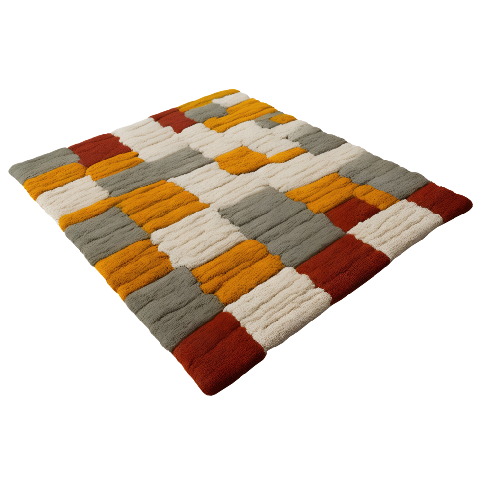 A rug with a colorful design on it png