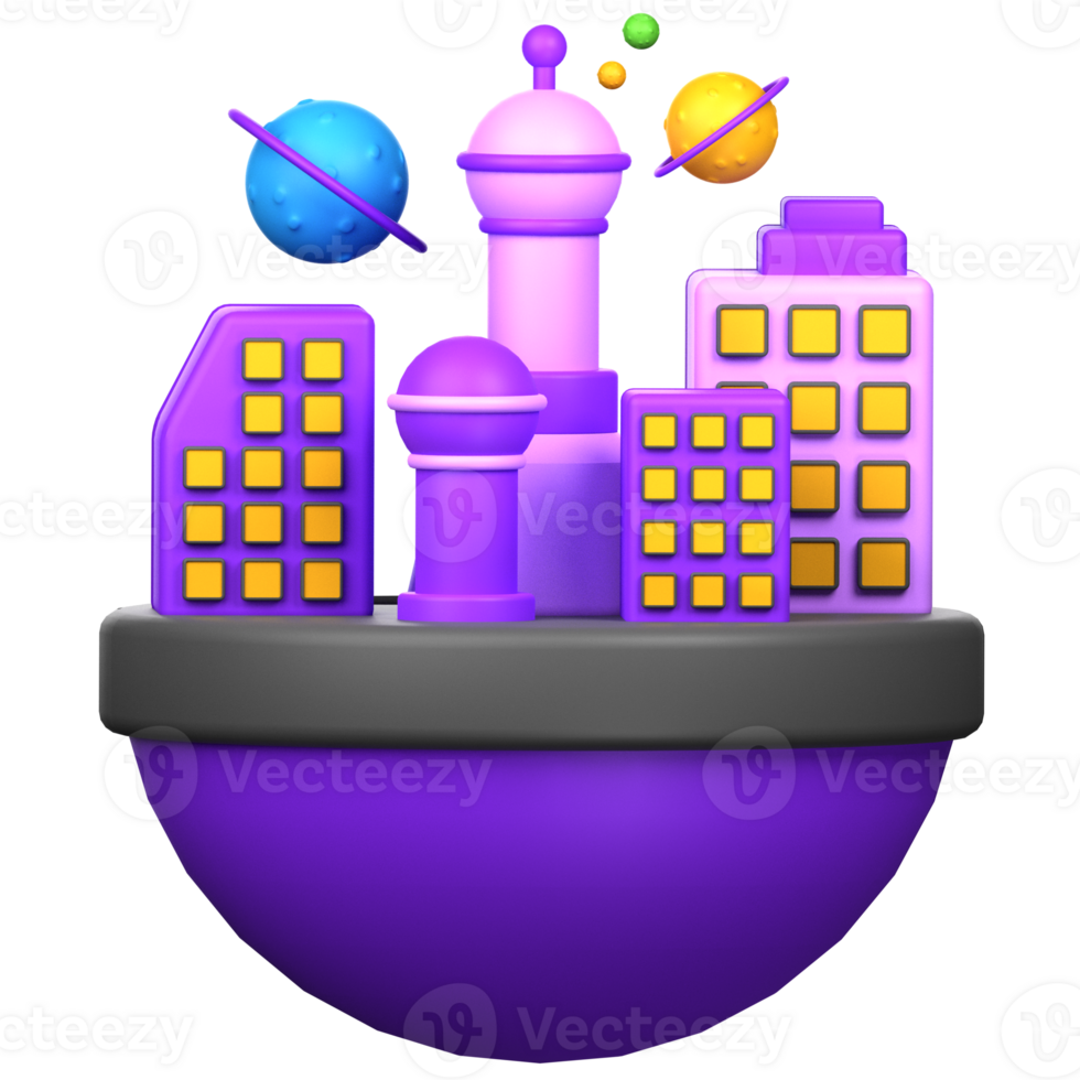 Meta Land 3D Icon png