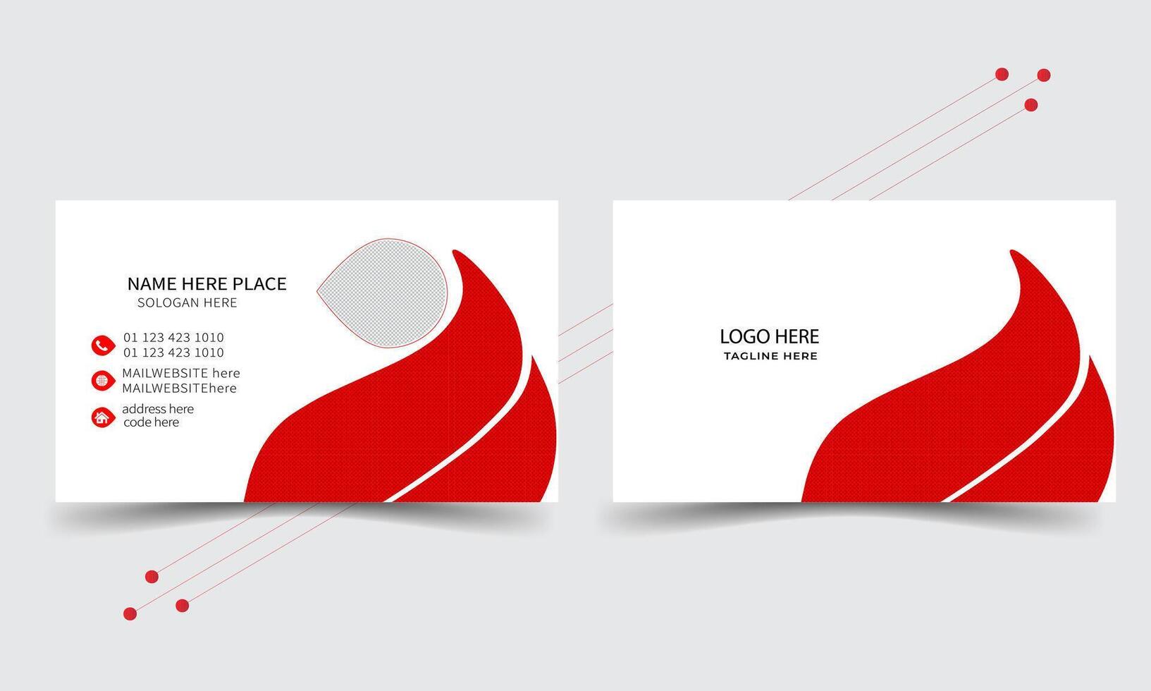 stylish business card design template vector