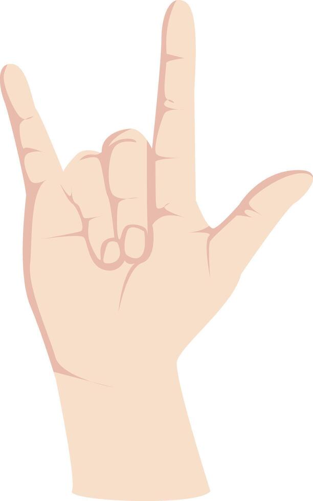 Hand Sign I Love You Illustration vector