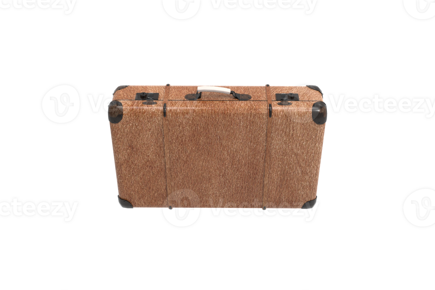 Brown vintage suitcase png