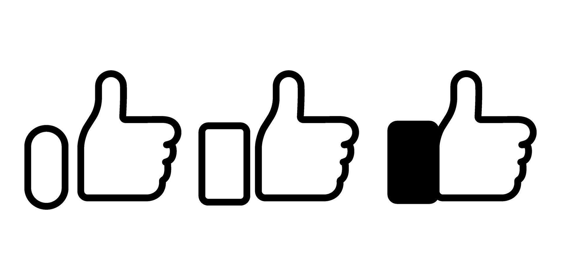Thumbs up icon. like icon vector