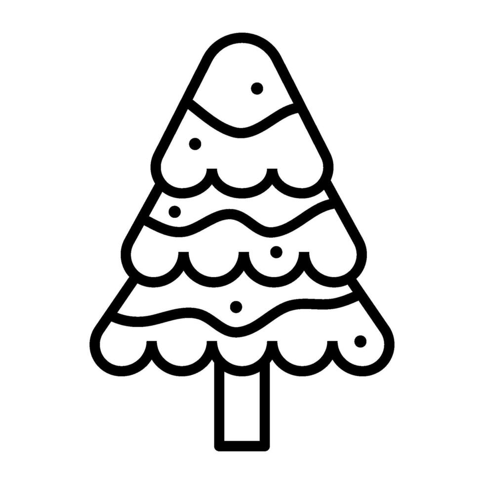 Christmas stuff icon in outline black high quality vector