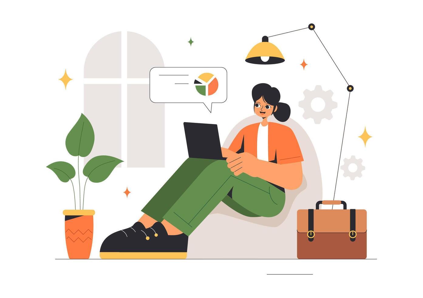 Inspirational Women Illustration Depicting Entrepreneurs Advocating for Equality in Leadership vector